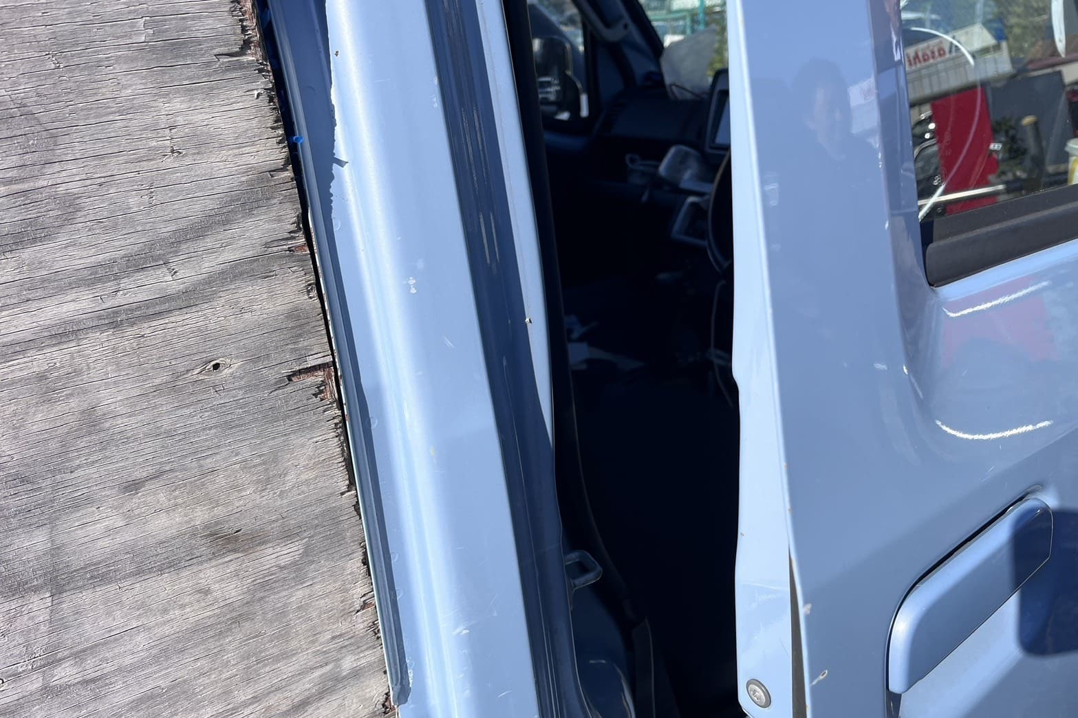 解錠後の車（ピッキング解錠成功）