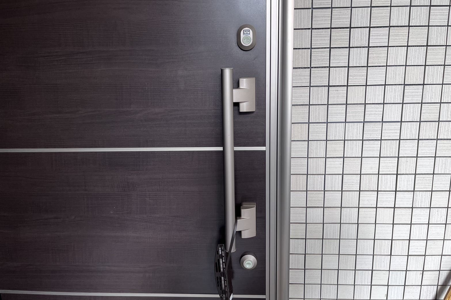 交換後の玄関の鍵【TOSTEM】（ディンプルキー）