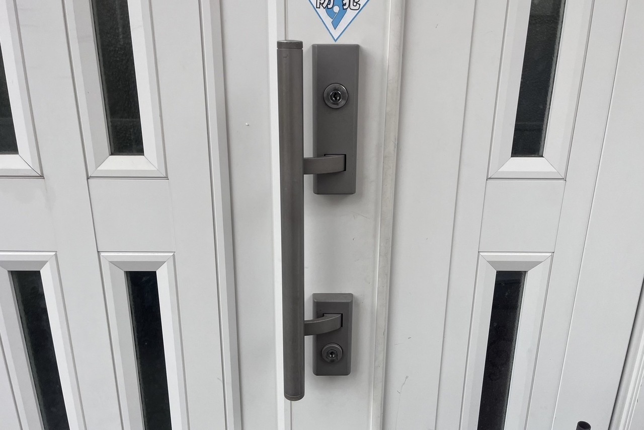 本日は足柄上郡中井町にて戸建の玄関鍵交換のご依頼をいただきました！