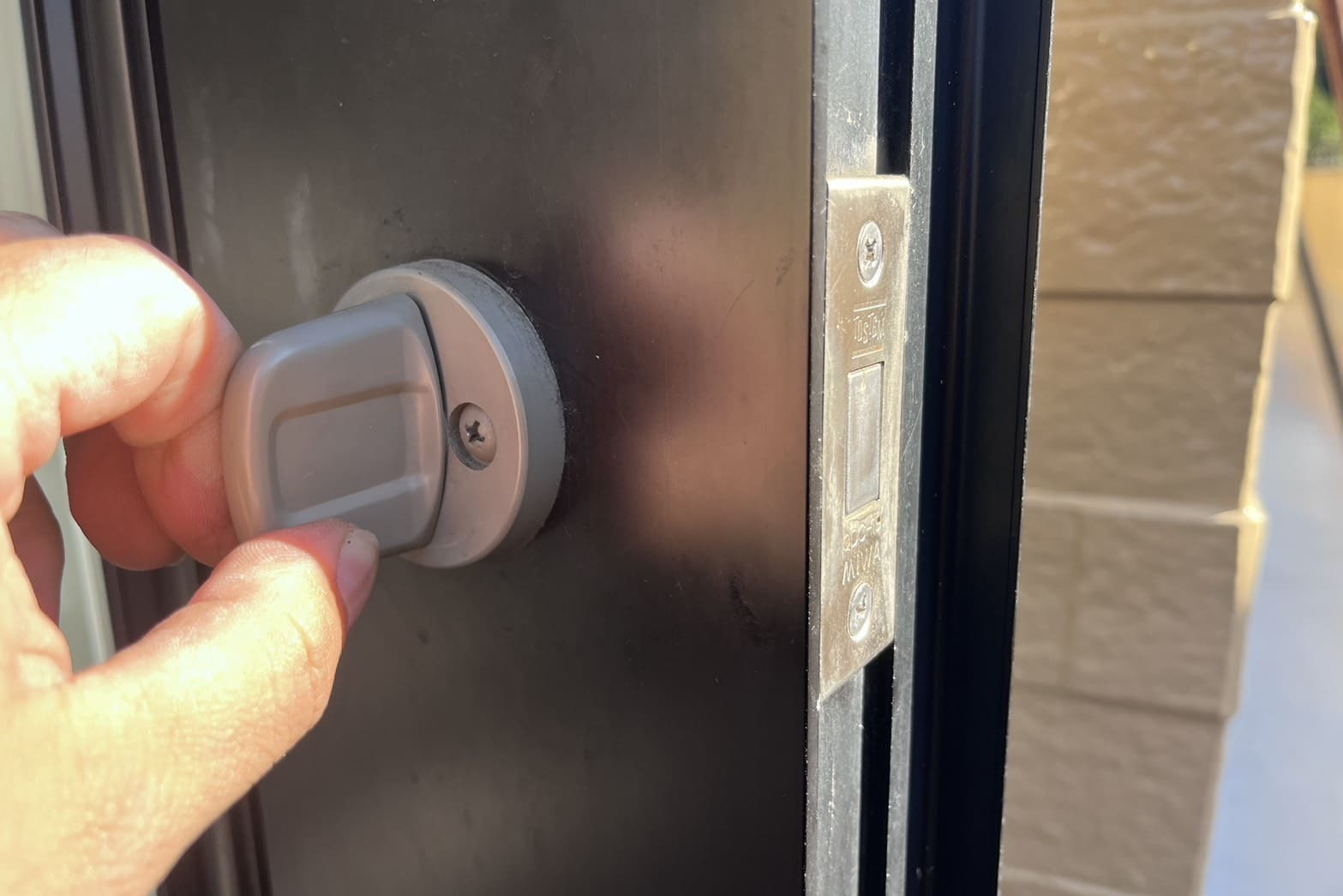 修理後の玄関の鍵（不具合の解消）