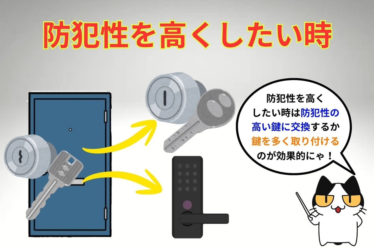 防犯性の高い鍵にしたい時