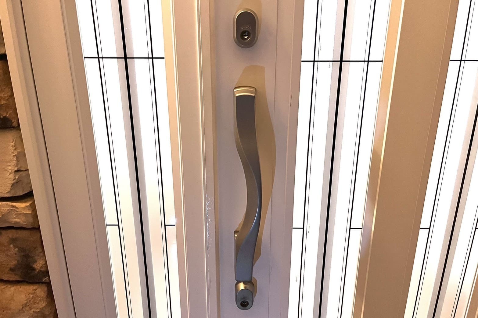 交換後の玄関の鍵【MIWA】（ディンプルキー）