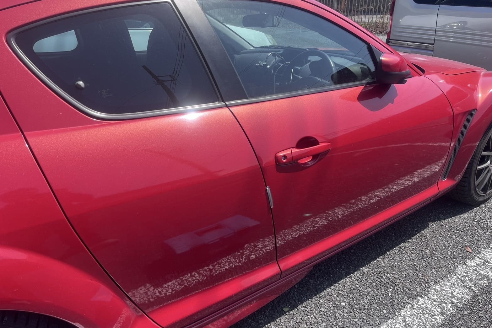 解錠前の自動車【MAZDA】（RX-8）（インロック）