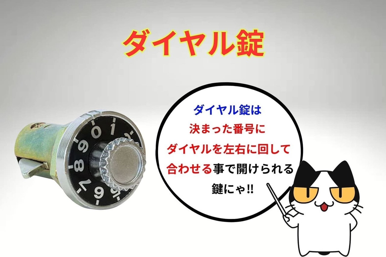ダイヤル錠（ポストの鍵）