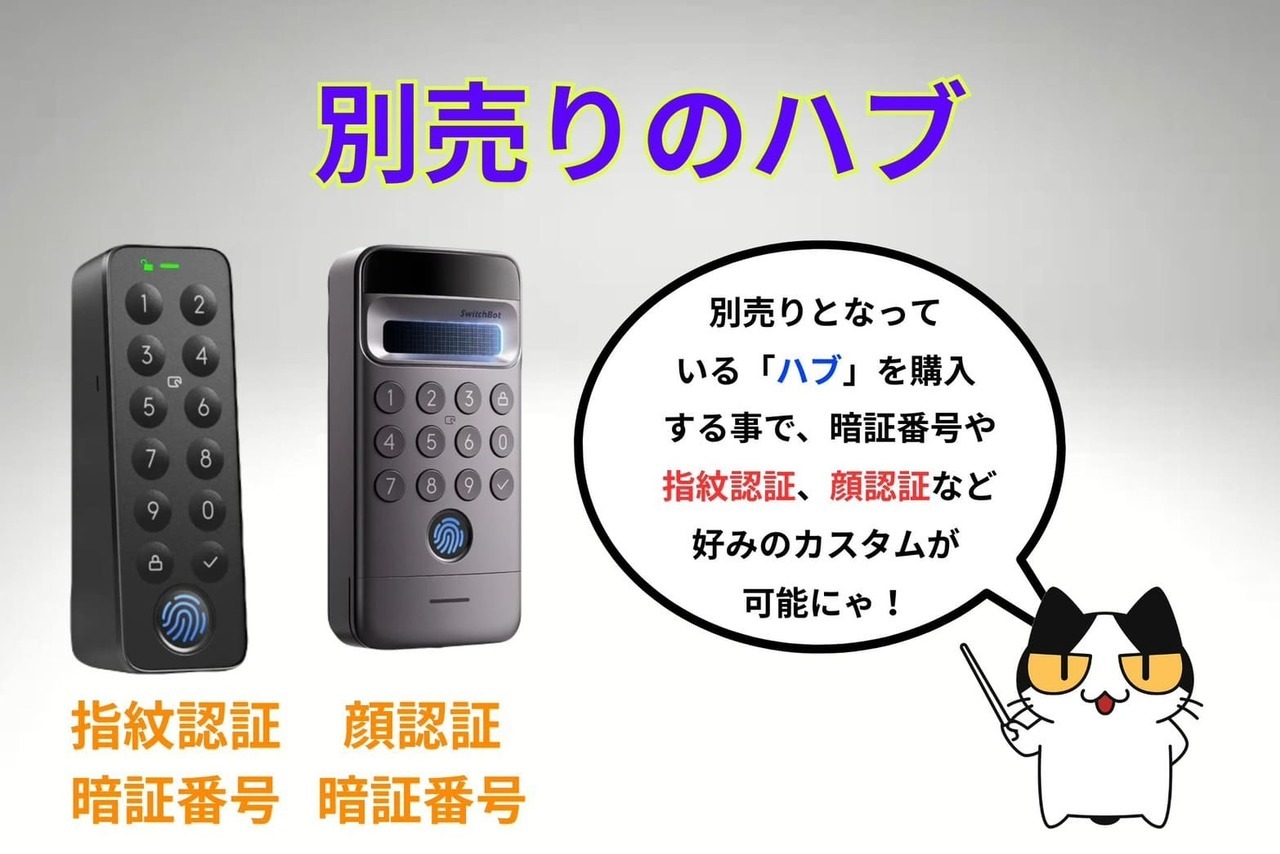 【Switch Bot（指紋認証、顔認証パッド）】※別売り