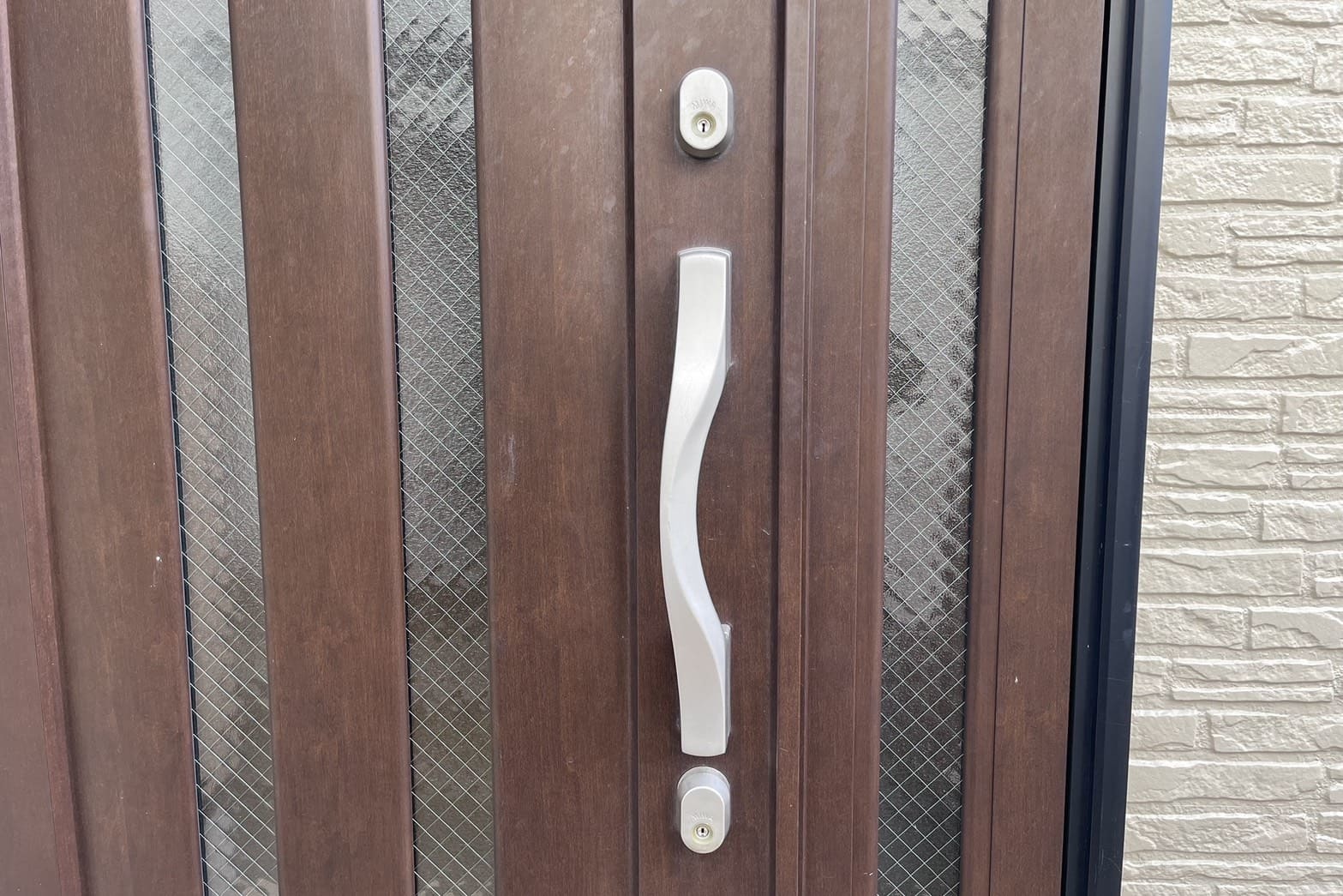 交換後の玄関の鍵【FUKI】（ディンプルキー）