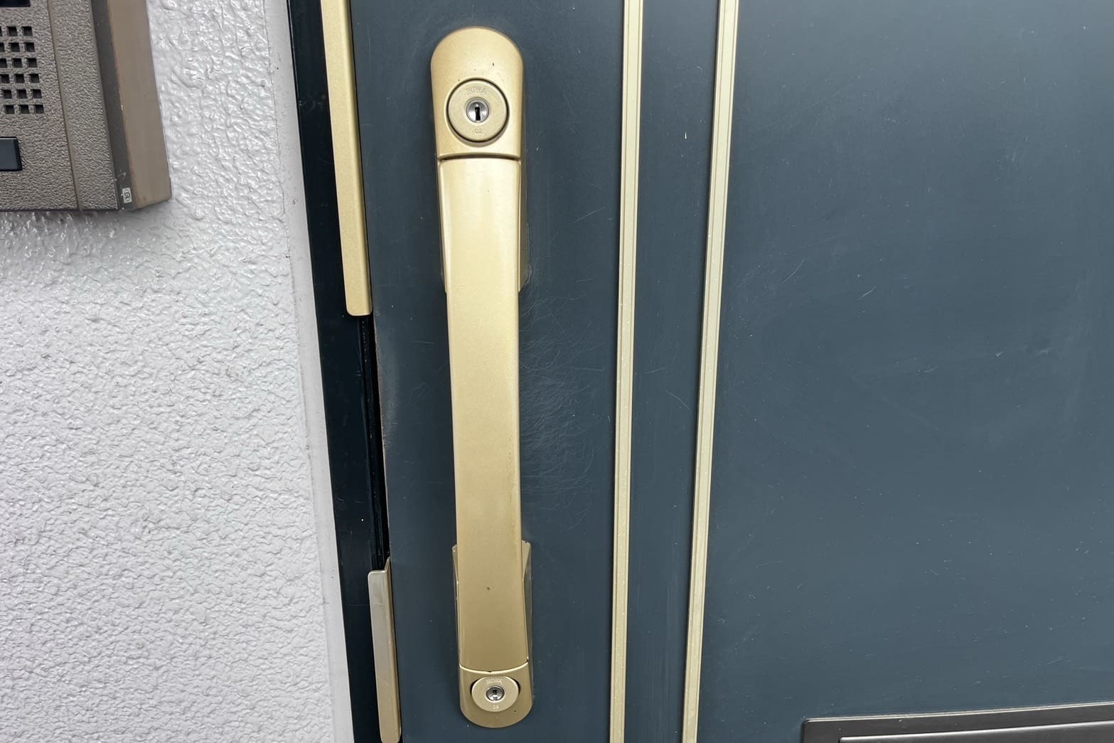 交換後の玄関の鍵【FUKI】（ディンプルキー）