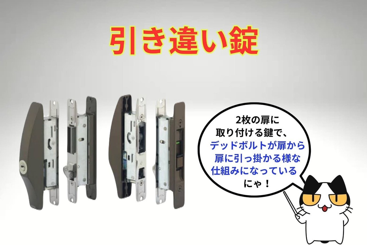 引き違い錠