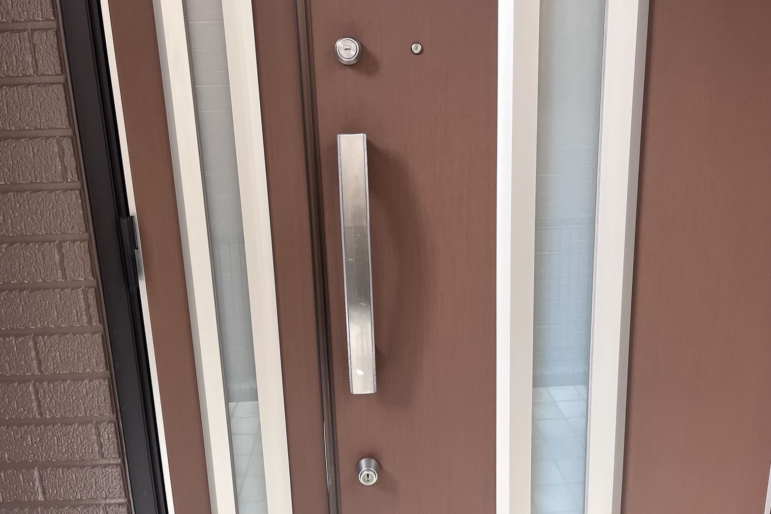 交換前の玄関の鍵【MIWA】（U9シリンダー）（引越し）