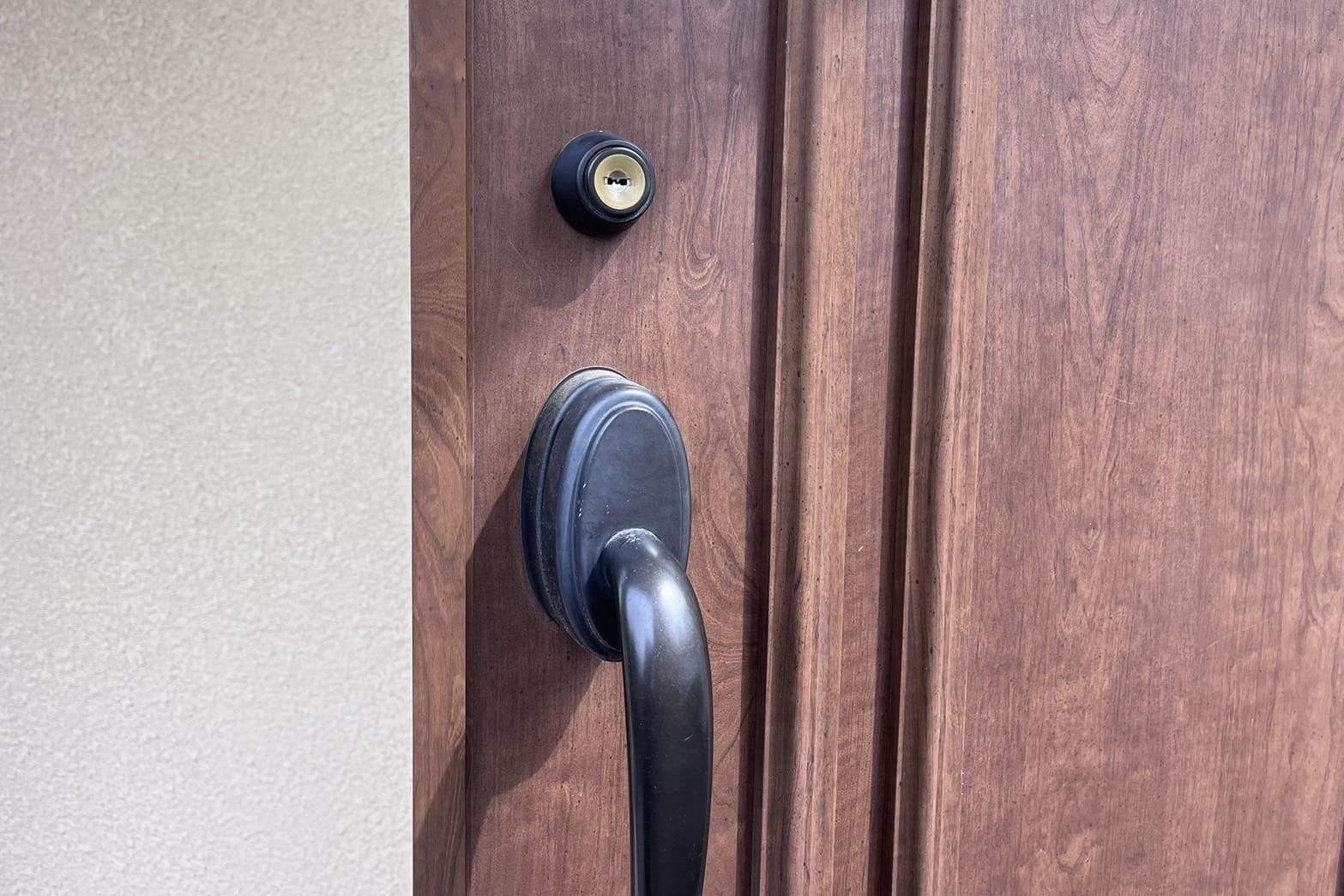 交換前の玄関の鍵【MIWA】（ディンプルキー）（鍵紛失）