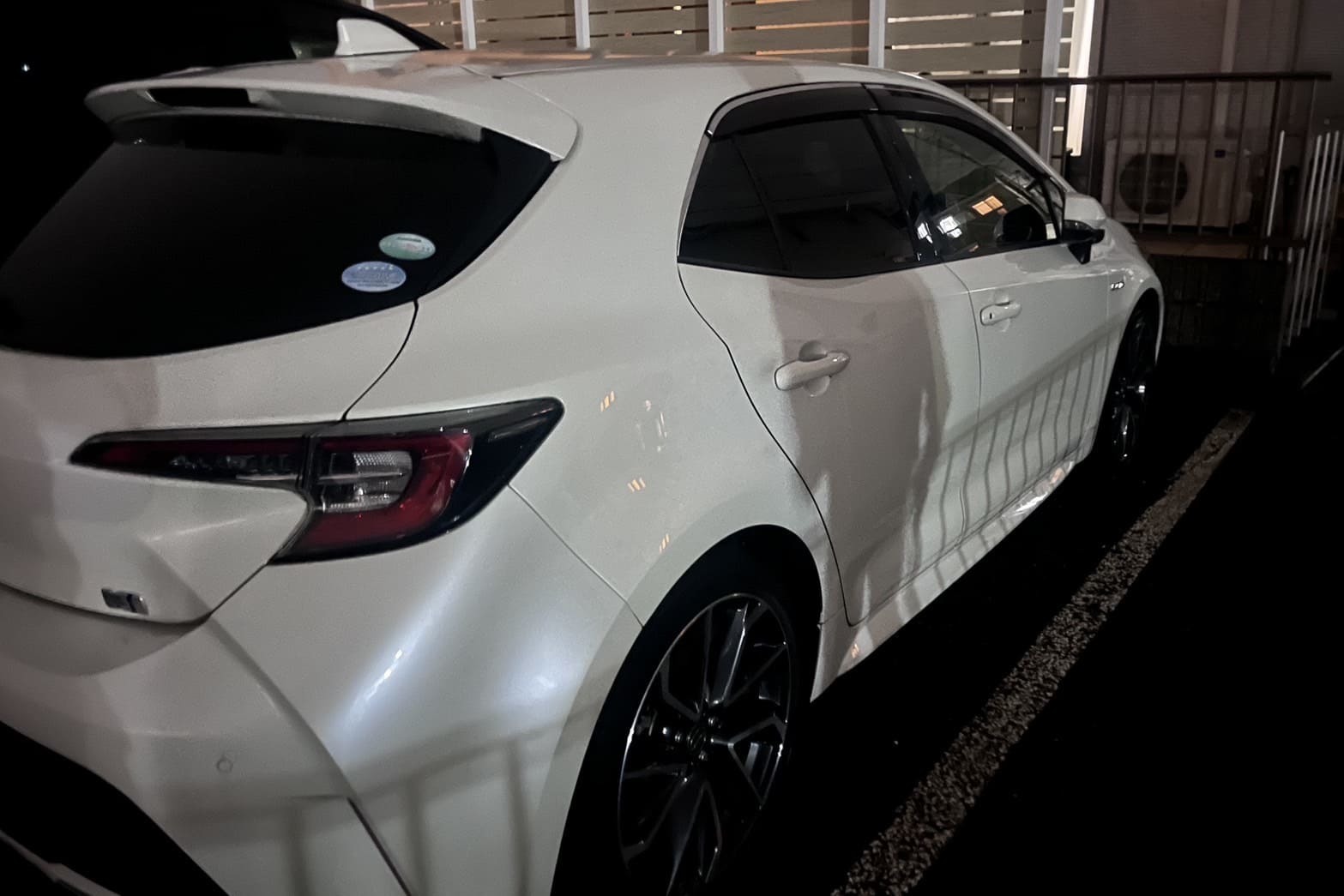 解錠前の車（バッテリー上がり）（ピッキング解錠不可）