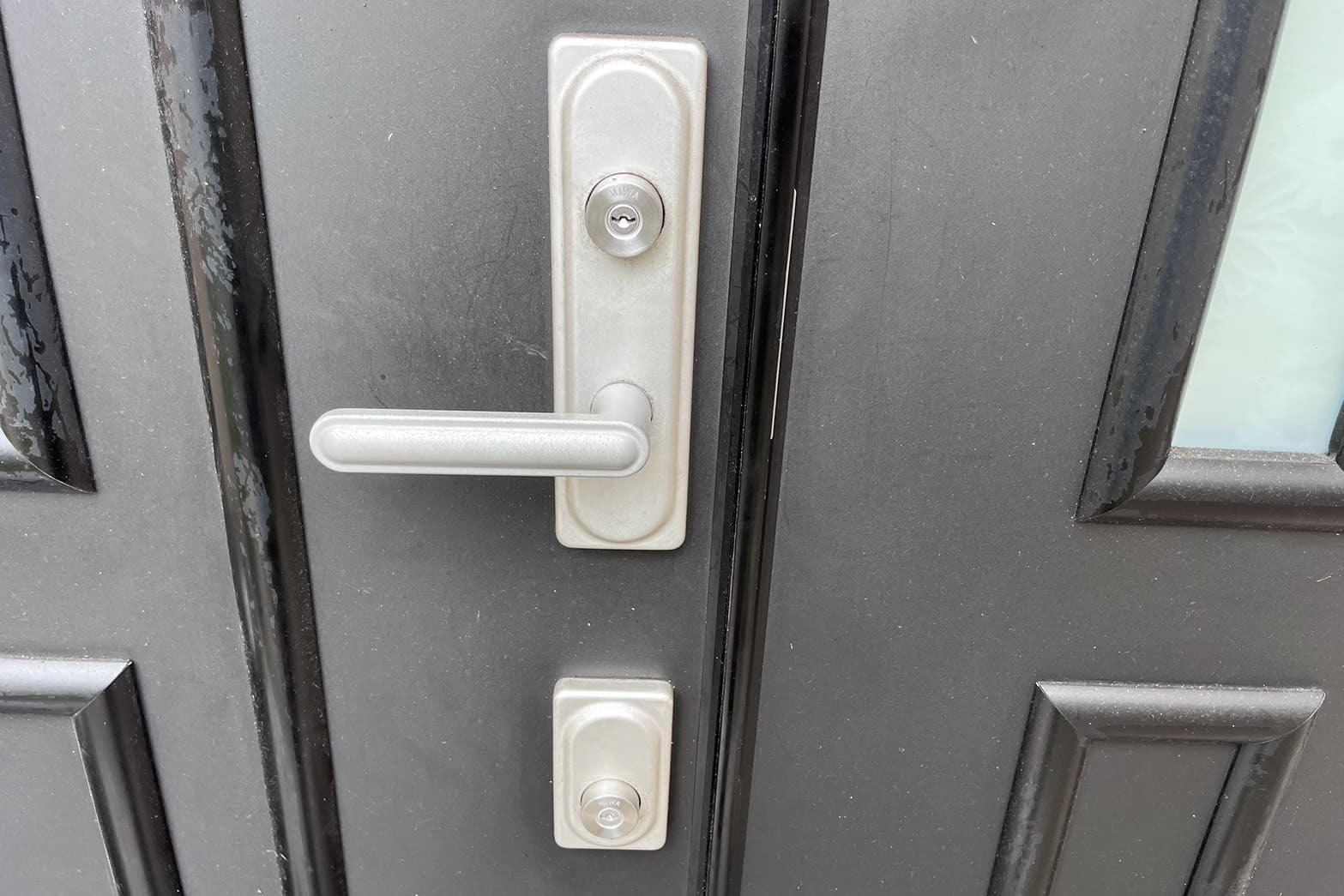 交換後の玄関の鍵【MIWA】（U9シリンダー）