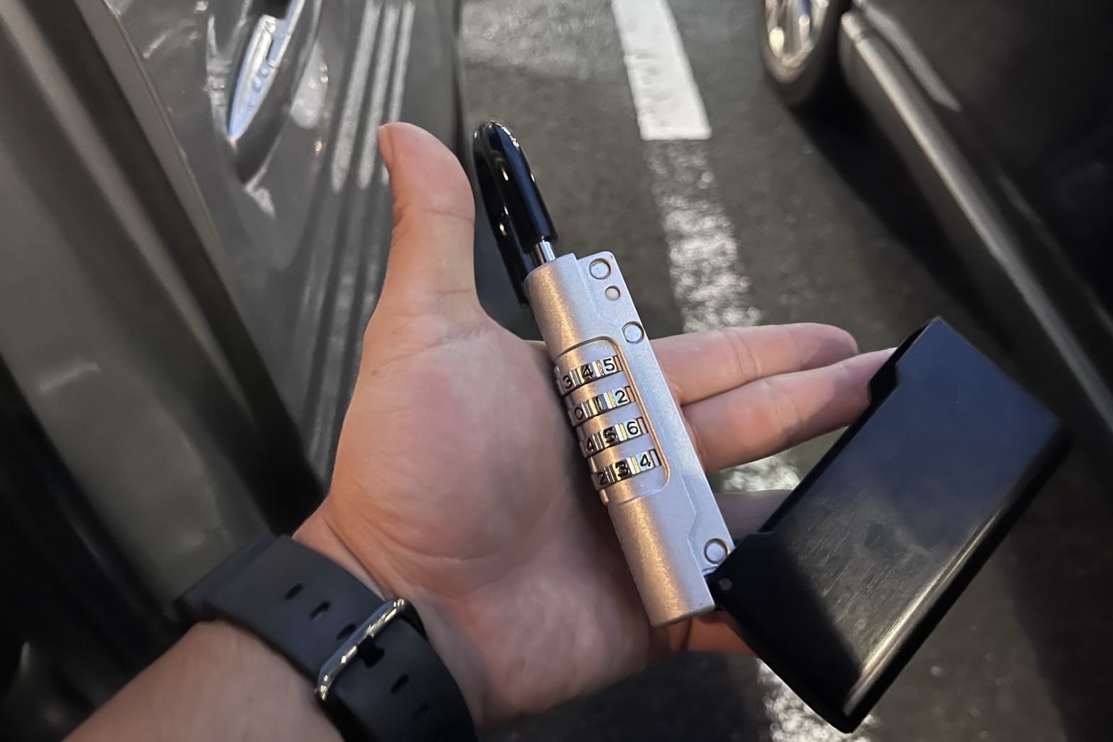 解錠後のキーボックス