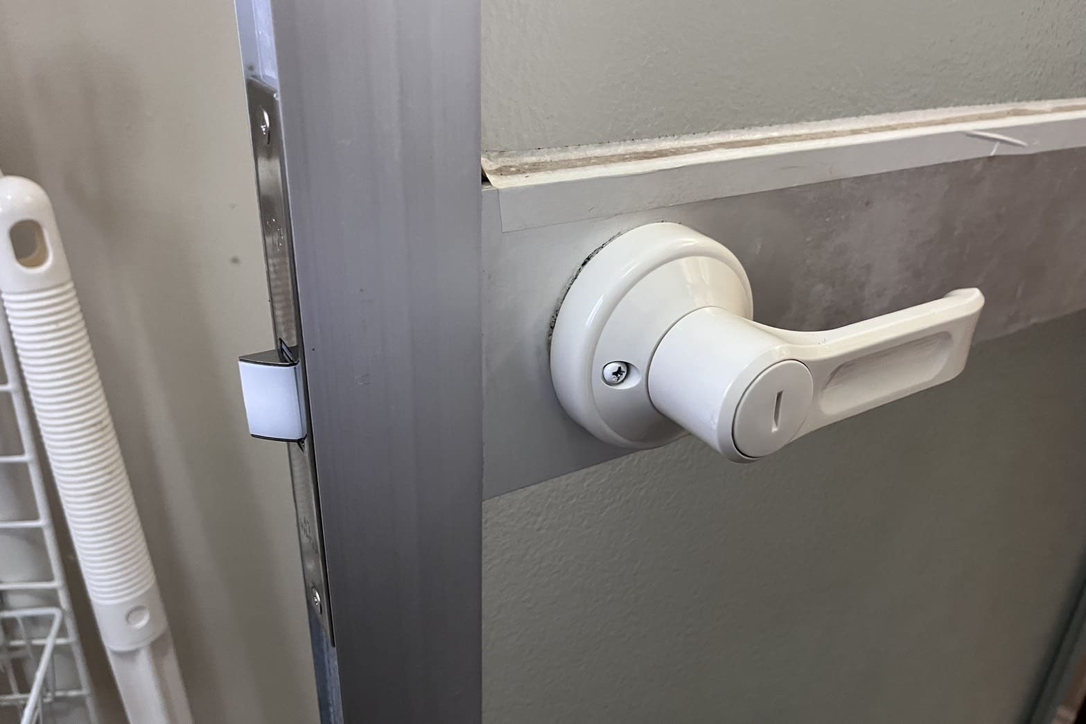 交換後の浴室の鍵【ALPHA】（レバーハンドルタイプ）