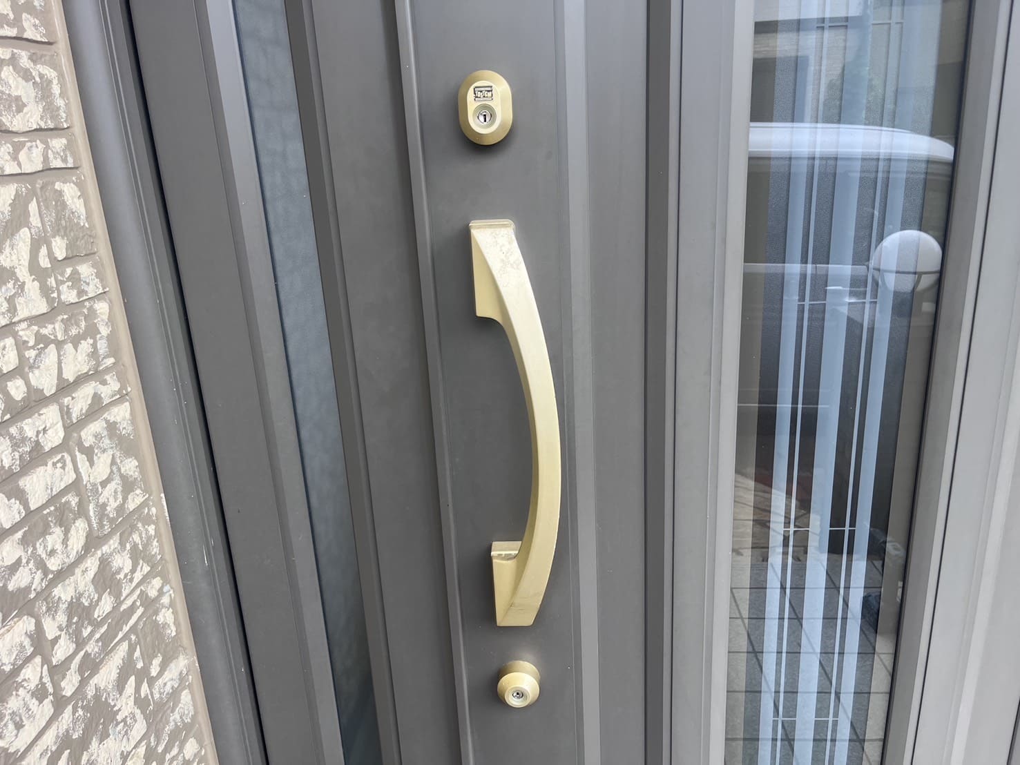 交換後の玄関の鍵【FUKI】（ディンプルキー）