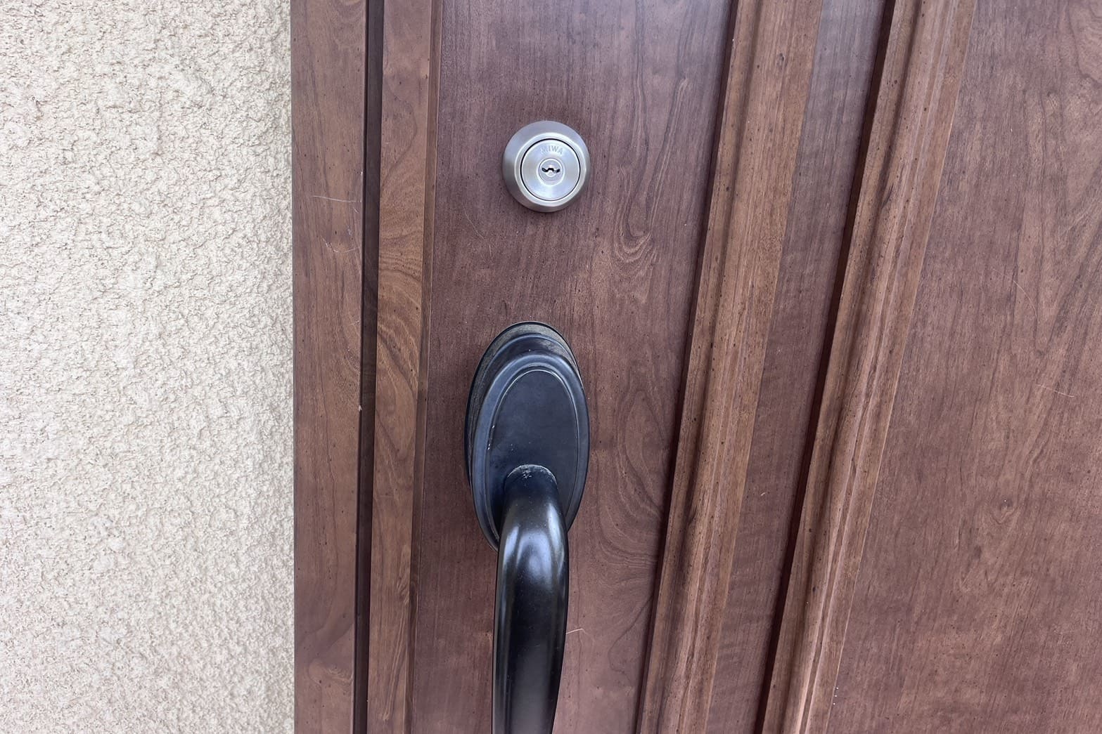 交換後の玄関の鍵【MIWA】（U9シリンダー）