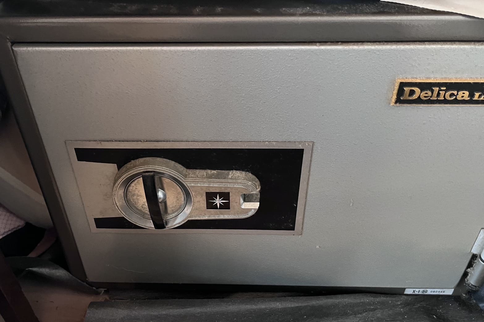 開錠前の金庫の鍵（鍵紛失）（マグネットキー）