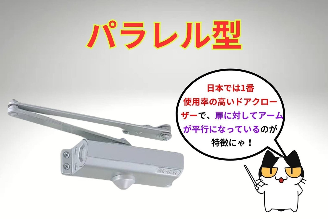 パラレル型ドアクローザー