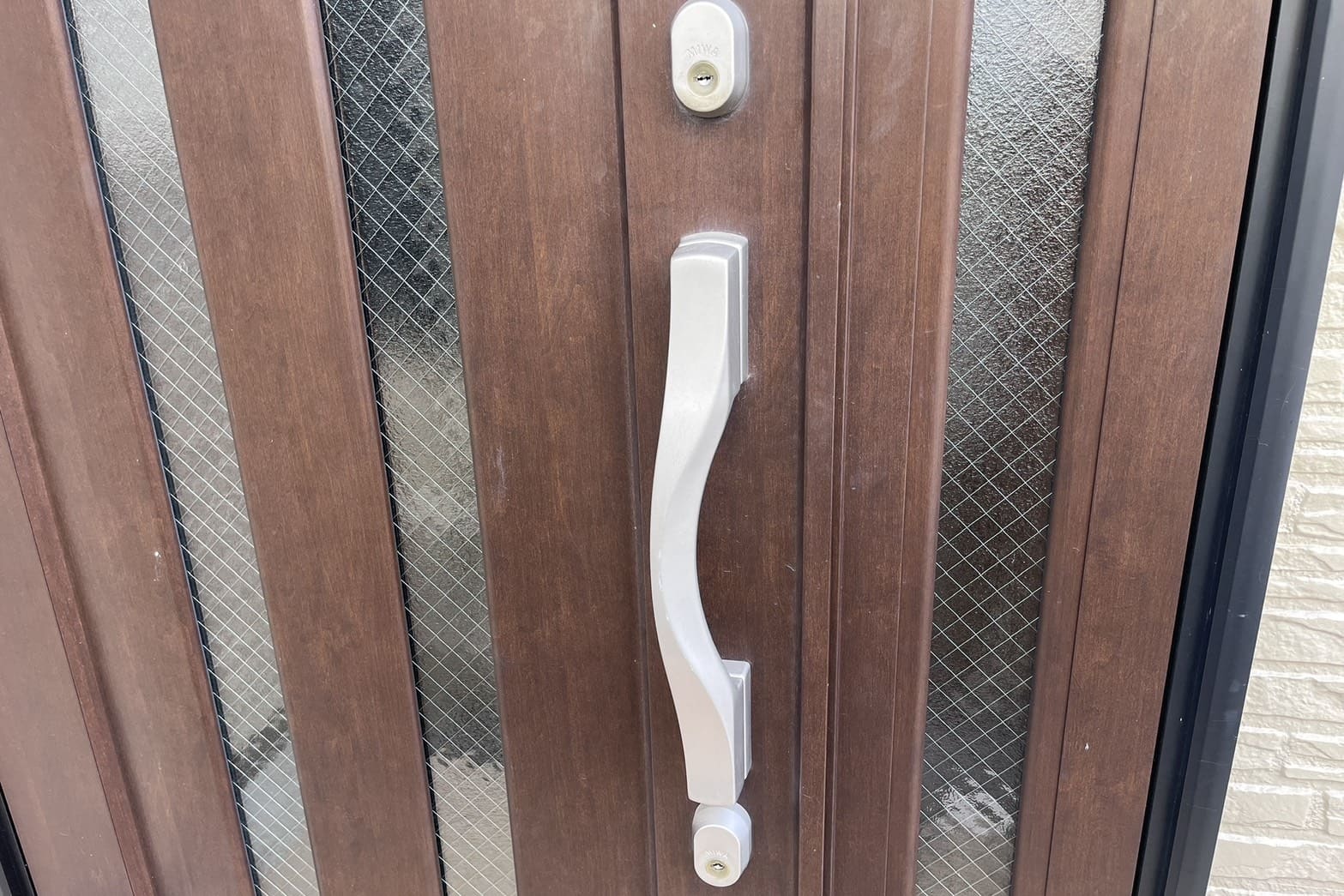 交換前の玄関の鍵【MIWA】（URシリンダー）（引越し）