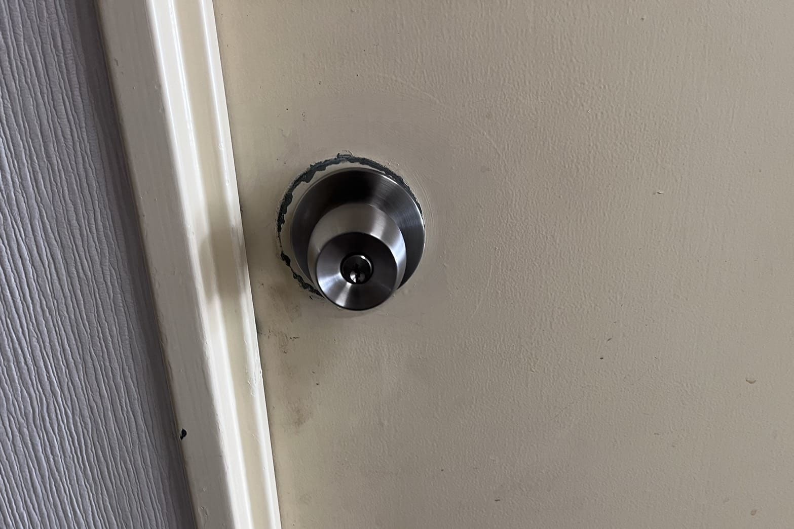 交換後の玄関の鍵【FUKI】（円筒錠）（刻みキー）