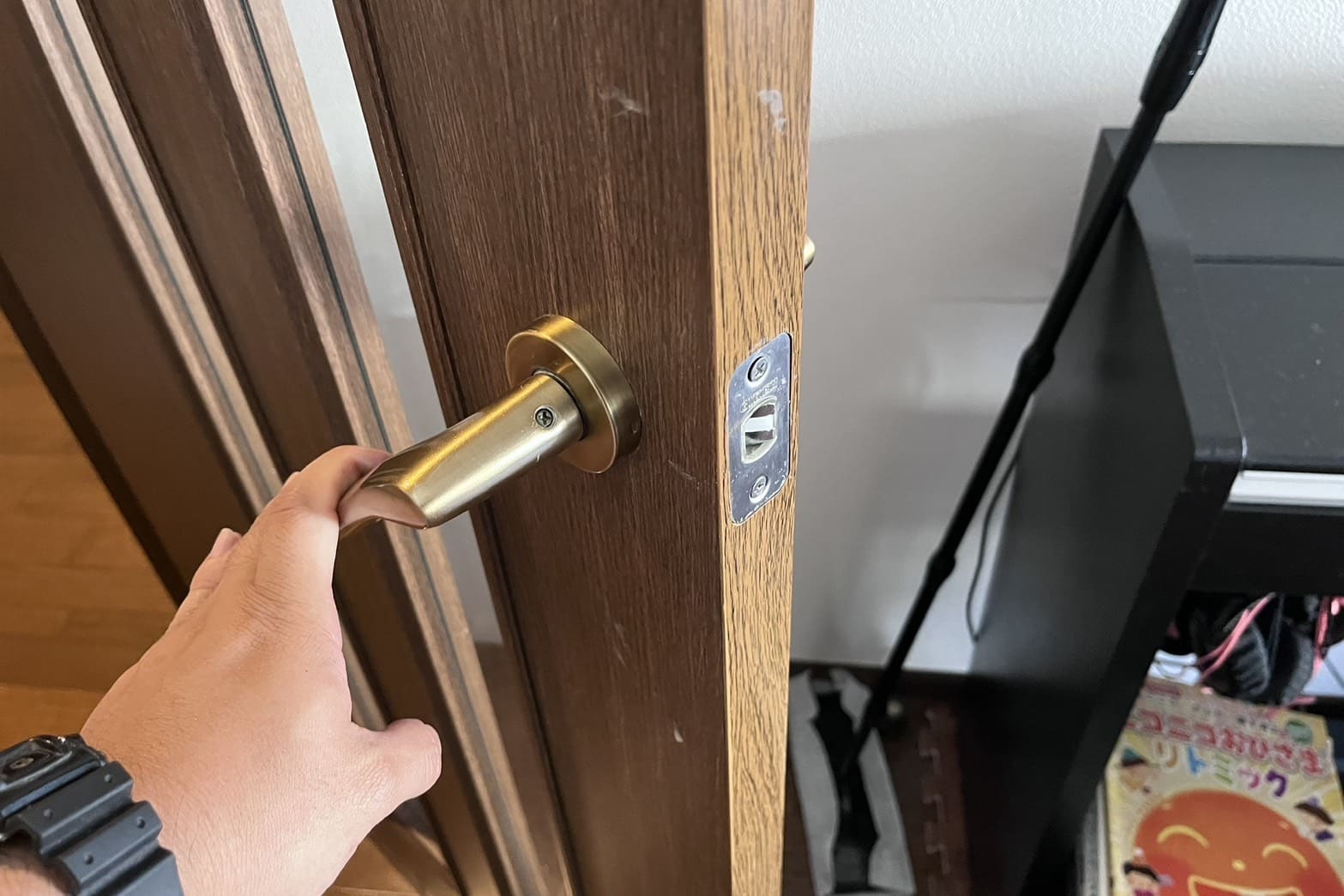 交換後の室内扉の鍵【GIKEN】（ラッチ）