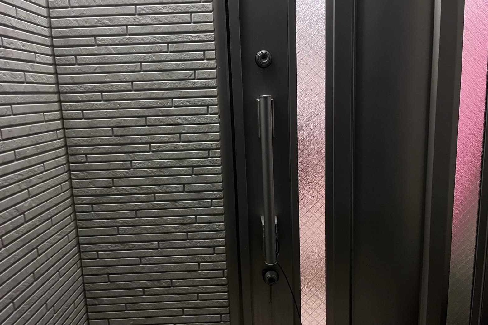 交換前の玄関の鍵【MIWA】（ディンプルキー）（鍵紛失）