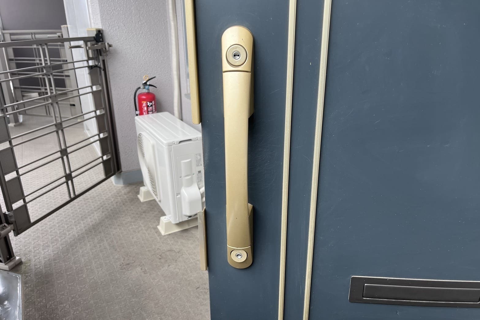 交換前の玄関の鍵【MIWA】（ディンプルキー）（引越し）