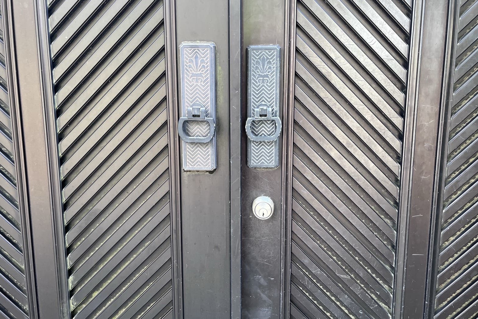 交換後の門扉の鍵【GOAL】（刻みキー）