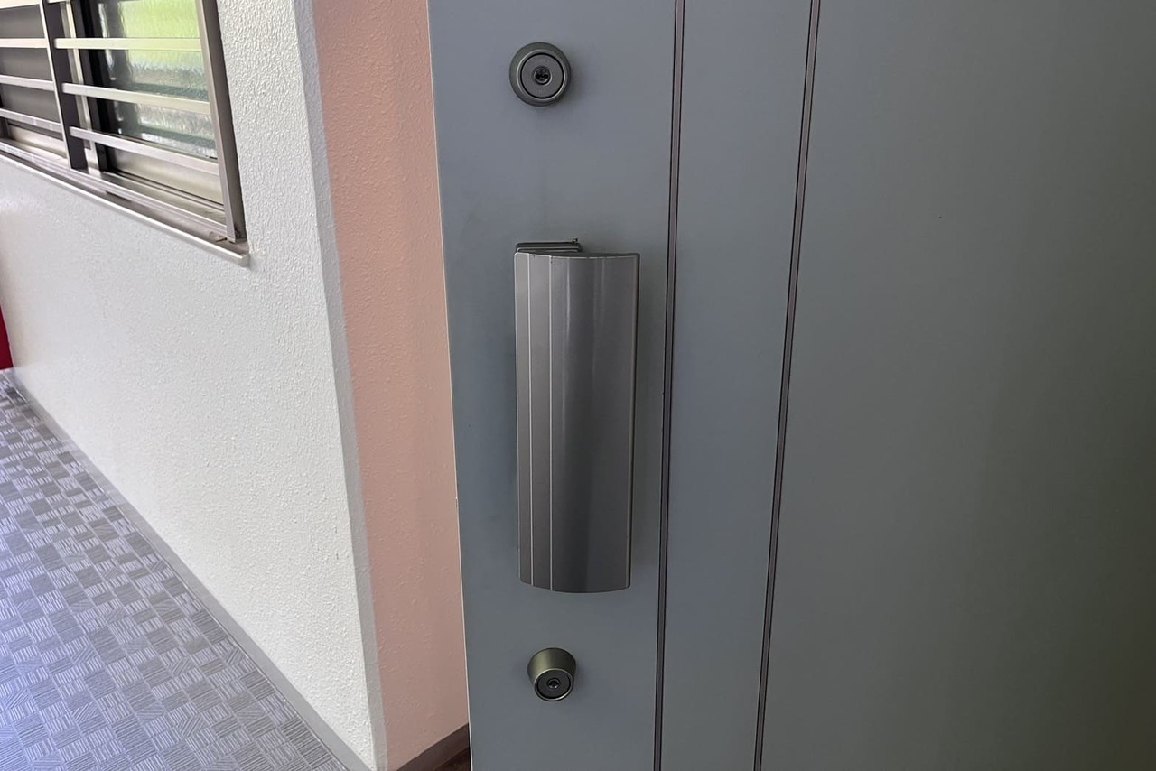 三浦市にて集合住宅の玄関の鍵交換のご依頼【FUKI】（ディンプルキー）（コア交換）