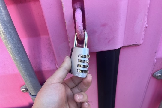 大和市にて貸し倉庫の鍵（南京錠）開錠のご依頼をいただきました！