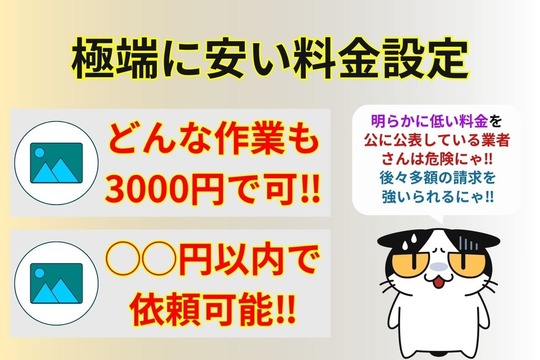 極端に安い料金設定