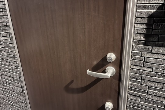 解錠前の玄関の鍵【MIWA】（URシリンダー）（鍵紛失）