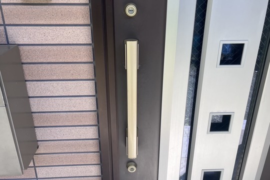 交換前の玄関の鍵【MIWA】(ディンプルキー)