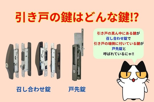 引き戸の鍵ってどんな鍵⁉︎