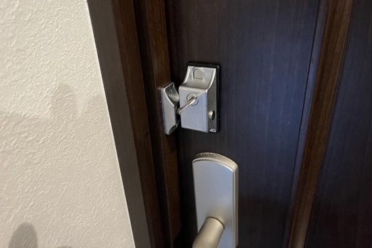 足柄下郡湯河原町にて戸建の室内扉鍵新規取付のご依頼をいただきました！