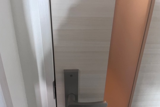 足柄下郡湯河原町に室内扉の鍵新規取付のご依頼【GOAL】（面付錠）