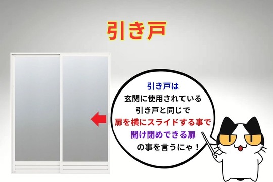 浴室扉（引き戸）