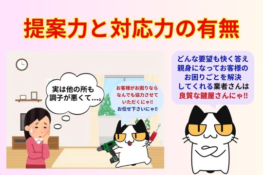 提案力と対応力の有無