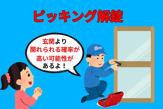 勝手口の鍵ピッキング解錠
