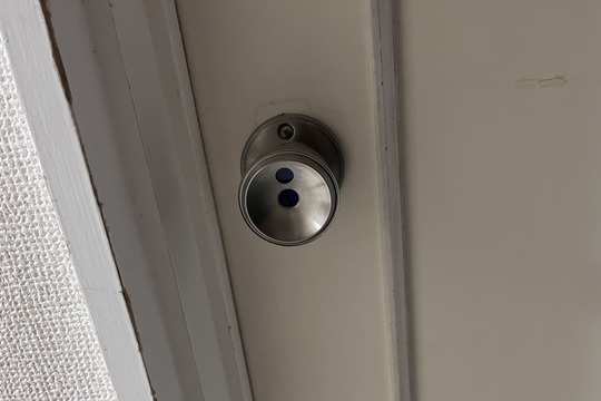 交換後の室内扉の鍵【GIKEN】（ハイス両玉WC錠）