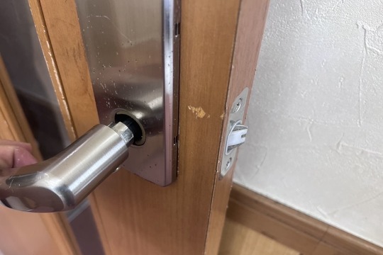 茅ヶ崎市にて室内扉の鍵交換のご依頼【GIKEN】（ラッチ）