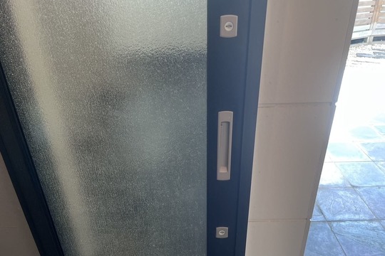 足柄上郡開成町にて戸建の勝手口の鍵交換のご依頼【MIWA】（ディンプルキー）（コア交換）