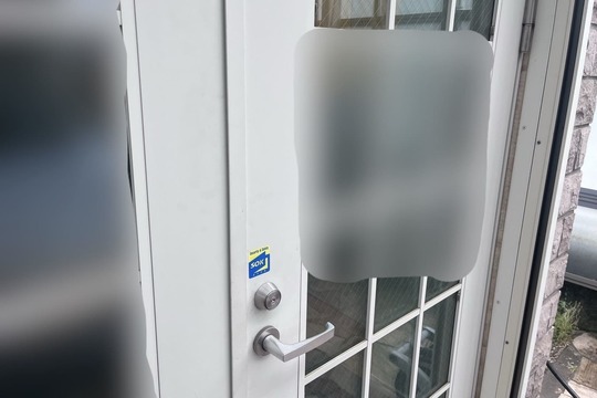 愛甲郡清川村にて戸建の玄関の鍵新規取付のご依頼【GOAL】（面付錠）（ディンプルキー）