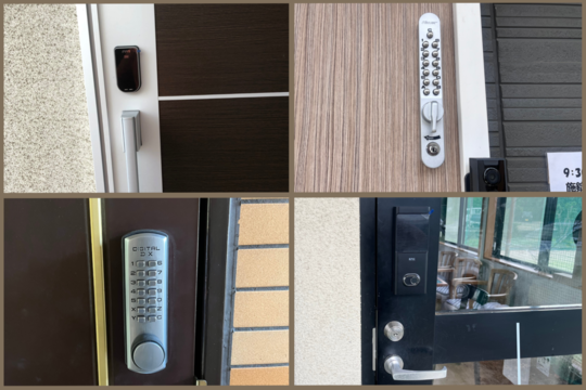キーレスロックに交換、取り付け