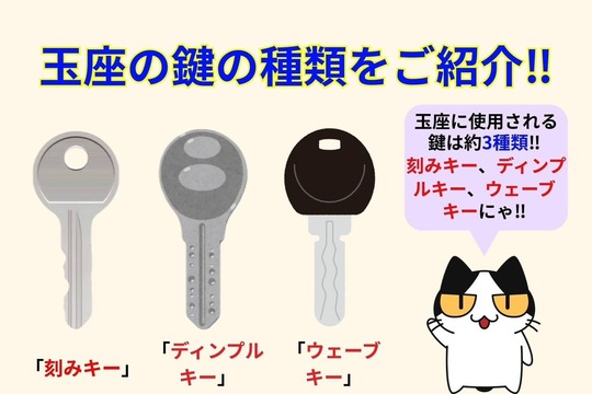 玉座の鍵の種類をご紹介‼︎